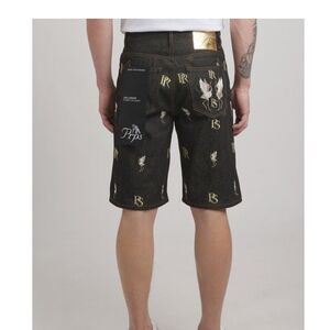 Men's PRPS Challenger size  36 Straight Leg Denim Shorts Indigo NWT